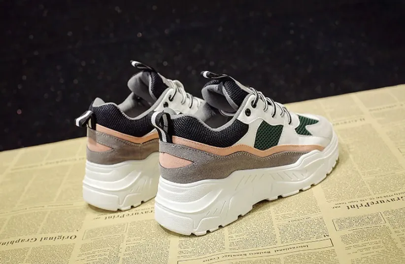 Women's Breathable Comfortable Casual Platform Sneakers